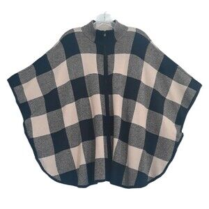 Jones New York Signature Poncho Cape Women’s Medium Blue Carmel